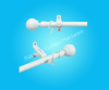 power coated curtain rod set