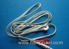 Two Leads Red+White Snap Electrodes Wire With 2.35m Plug Fortherapy Medical, Reusable Tens Lead Wire