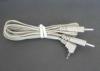 2.0mm Two Pin Leads Tens Electrode Lead Wire Cable With 3.5mm DC Plug, FDA & CE Tens Lead Wires