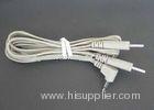 2.0mm Two Pin Leads Tens Electrode Lead Wire Cable With 3.5mm DC Plug, FDA & CE Tens Lead Wires
