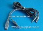 Tens Lead Wires, Gray Electrodes Wire /Tens Lead Wire With Tunning Fork And 3.5MM Dc Plug
