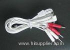 Resuable Tens Electrodes Wire/ Tens Unit Cable With Red And Whire Four Pin Connection, Tens Lead Wir