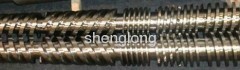 SJSZ Bimetallic conical twin screw barrel for pvc extrusion profile