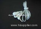 3.5mm Plug Size Snap Electrode Lead Wire Silvery, Electrode Cables For Physical Therapy Equipments