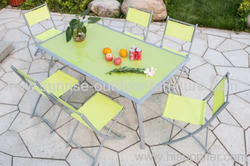 outdoor furnitures textilene set