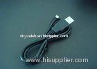 1.8mm D Usb Lins / Usb Electrode Wire / Medical Cable, Black Tens Lead Wires With 1.5 Mor