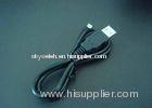 1.8mm D Usb Lins / Usb Electrode Wire / Medical Cable, Black Tens Lead Wires With 1.5 Mor