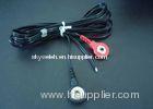 Copper Red And Black Snap Pin"Medical Cable For Therapy Machine, Customized 1.8mm D Tens Lead Wires