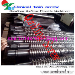 PVC conical twin screw