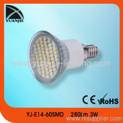 2013 hotsales E14 60 pcs 3528 smd led lamp