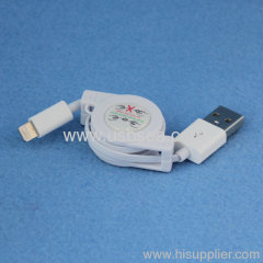 Retractable Lightning to USB cable for iPhone 5