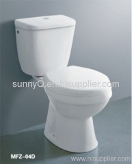 ceramic washdown p-trap toilet