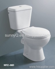 Bathroom two piece toilet with CE