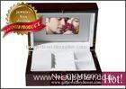 Rechargeable 9mm MDF and white velvet Cardboard Jewellery Gift Boxes / Jewelry box set with video pl
