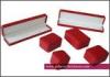 Custom made Red leather Jewelry Box Set box for earrings / pendant / ring / bracelet / bangle / neck