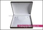 Pantone / spot color velvet Plastic Jewelry Box and jewelry gift boxes with necklace hooks for women