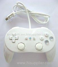 White Comfort Wii Classic Controller Grip With A Traditional Mold