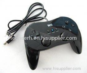 Black Comfort Wii Classic Controller Grip With A Traditional Mold