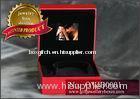 Burgundy soft touch paper video Gift Jewellery Boxes amd Square Bracelet Boxes with video playing