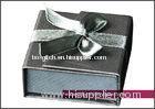Superior Pantone / spot color sponge and velvet jewelry box with ribbon for Jewellry packaging