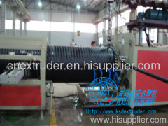 SJ120/90 HDPE hollow wall winding pipe production line