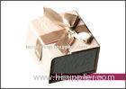 Varnishing, foil stamping and CMYK / Full color, sponge and velvet Engagement Ring Boxes with ribbon