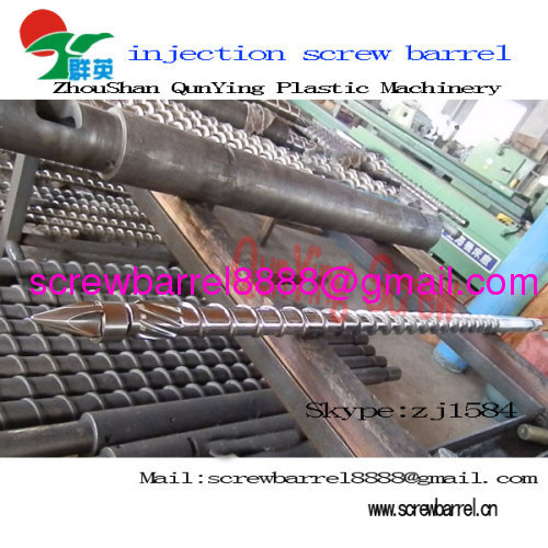 nitrided injection screw barrel