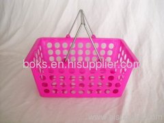 small plastic handle fruit basket