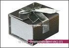 UV coating paper board / art paper / kraft paper jewelry box / Engagement Ring Boxes with bowknot