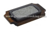 Rectangular stone frying dish for indoor and outdoor BBQ Grills