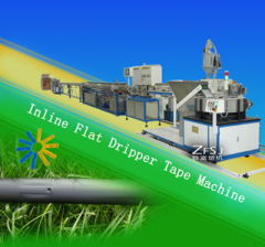 Mosaic flat emitter type drip irrigation tape making machine