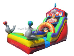 Circus Time Inflatable Slide