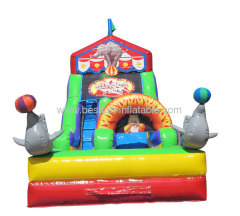 Circus Time Inflatable Slide