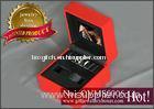 Custom / ODM / OEM Cardboard Jewelery Gift Boxes, red PU girls wedding jewelry set boxes for bridal