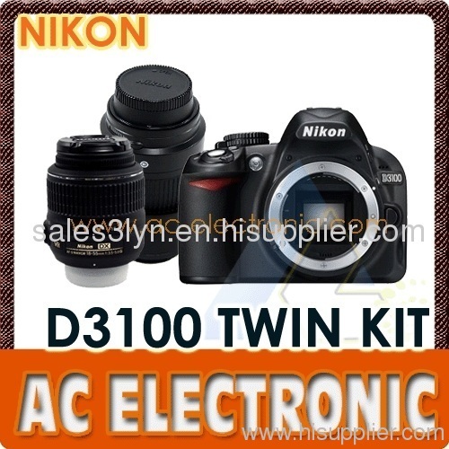 Nikon D3100 Digital SLR Camera 18-55mm VR+Tamron AF 70-300mm