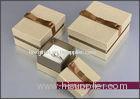 Custom Eco friendly paper / Cardboard Jewellery Gift Boxes with ribbon for earrings / pendant / ring