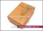 Necklace Gift Boxes, Foil stamping / flocking and orange art paper / kraft paper necklace gift displ