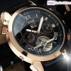 Mens Leather Automatic Mechanical Watch