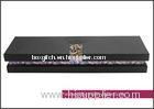 Sponge / leather / cloth / velvet Black Necklace Gift Box, rectangle elegant paper packaging necklac