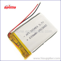 good lithium polymer battery 3.7v 600mAh rechargeable battery