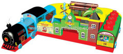 Fun Express Train Station Inflatable Toddler Playground