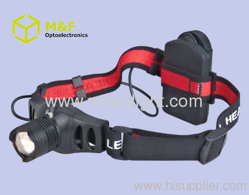 high power zoom cree headlamp