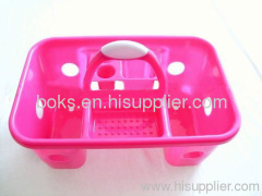 plastic bath baskets with handle