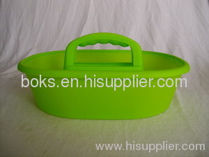 plastic shower caddy basket with handle