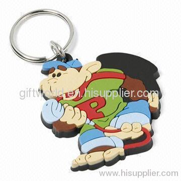 PVC or rubber keychain