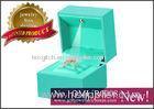 Hot stamp green leatherette paper music light box, musical jewellery boxes and engagement ring box w
