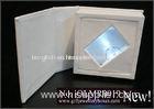 Rechargeable cardboard and MDF Lighted ring box, novelty USB ring box with light for wedding