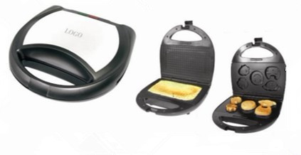 Fixed plate sandwich maker