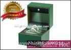 Custom engagement ring box, music multiple ring box and green fancy paper Musical Jewellery Boxes