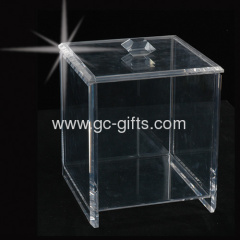 Custom clear plastic square display cases